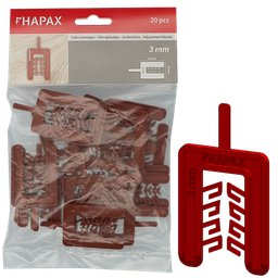 [HAP052N0000300055A] HAPAX uitvulplaatjes 3x40,00x55 /20st