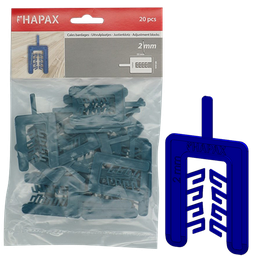 [HAP052N0000200055A] HAPAX uitvulplaatjes 2x40,00x55 /20st