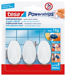 [1001524] TESA POWERSTRIPS HAAK S OVAAL WIT