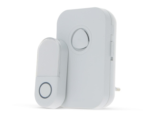 [423010024] Ceezam Draadloze Deurbelset Plug-in 100m 38 Melodieën Wit