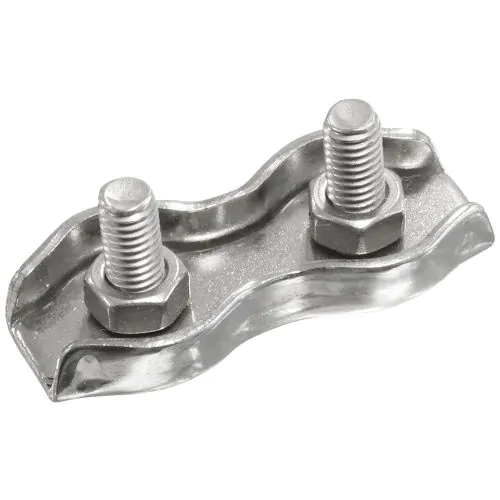 [S-0502-6-2] KABELKLEM "DUPLEX" VERZINKT 6MM 2stuks 