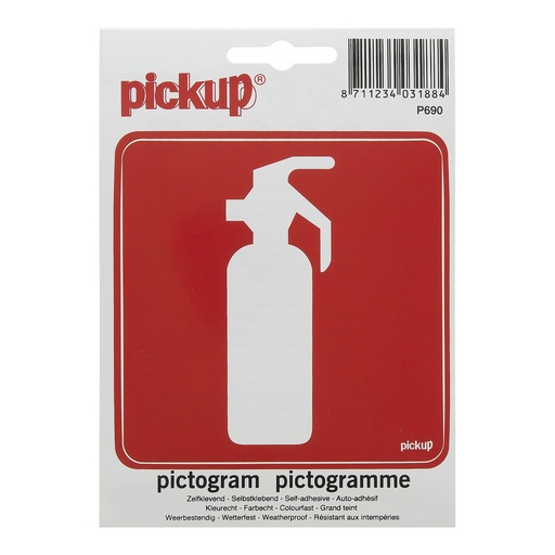 [P690] Pickup Pictogram Brandblusapparaat 10x10cm