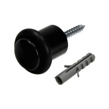 [1069034] Deurstop Cilindermodel Zwart, Ø20 H30mm