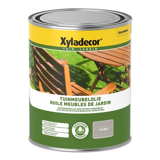 [XY5485985] Xyladecor Tuinmeubelolie Grey Wash 1L