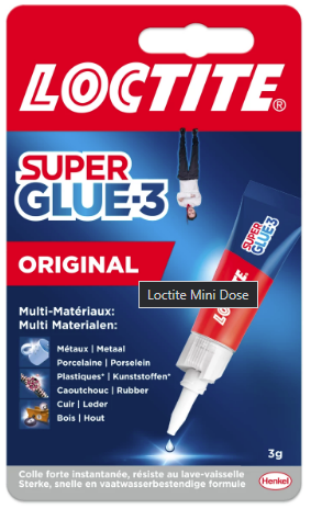 [2642427] Loctite secondenlijm Original 'Super Glue-3' 3gr