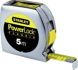 [0-33-932] STANLEY ROLBANDMAAT "POWERLOCK" 5M - 19MM MET VENSTER