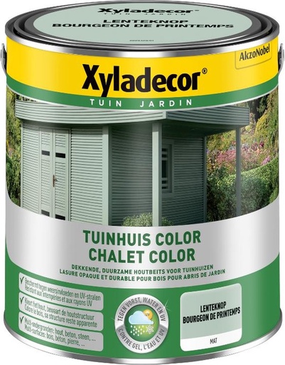 [XY5853889] Xyladecor Tuinhuis Color Lente Knop 2.5L