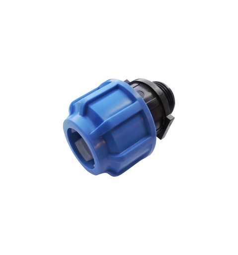 [B09066] SNELFITTING RECHT VOOR PE-DARM 4/4"M X Ø32