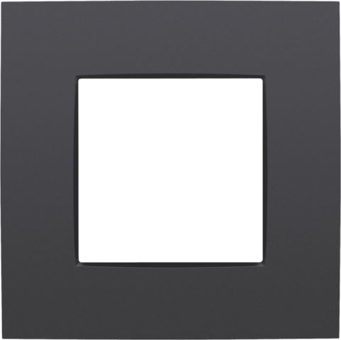 [136-76100] NIKO Enkelvoudige afdekplaat Intense matt black 136-76100