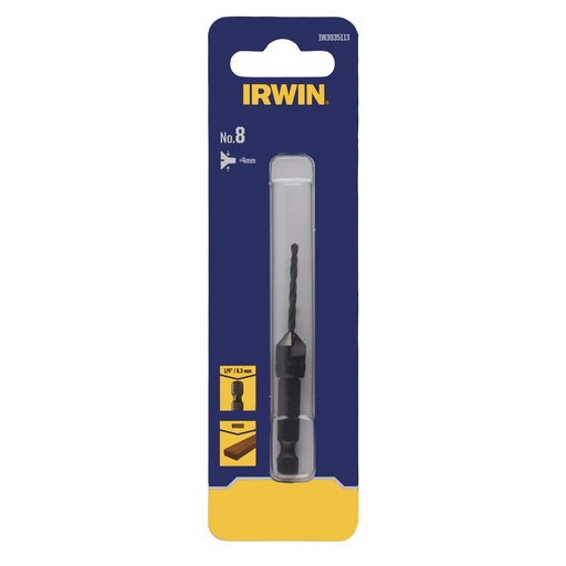 [IW3035113] IRWIN Verzinkboor met voorboor HEX Ø2,0mm
