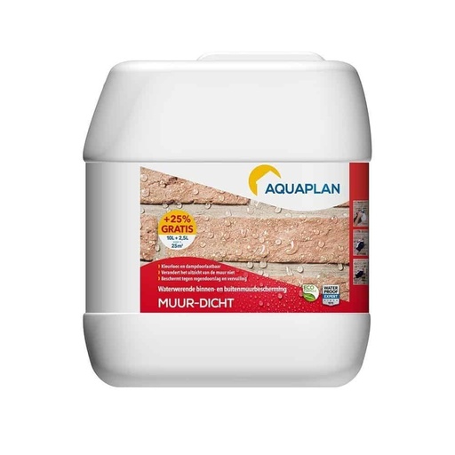 [02798610] AQUAPLAN Muur-Dicht 10 L + 25%