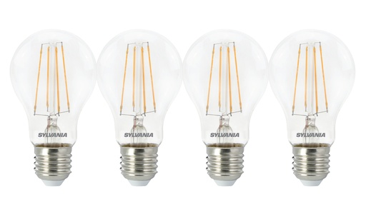 [29549] Sylvania ToLEDo Retro E27 7W 806Lm Warm White Helder 4-PACK