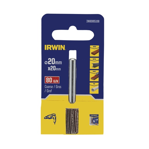 [IW8085108] IRWIN Lamellenschuurwiel Ø20mm Korrel 80