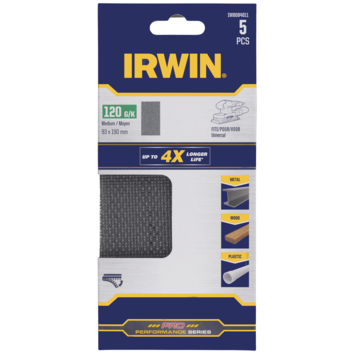[IW8084011] IRWIN Schuurgaas 190x93mm K120 Zelfklevend 5PCS