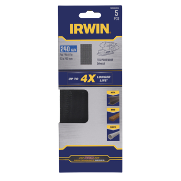 [IW8084015] IRWIN Schuurgaas 230x93mm K240 Zelfklevend 5PCS