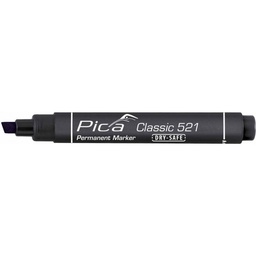 [PIC52146] Pica Permanente Stift 2-6mm, Beitelpunt, Zwart