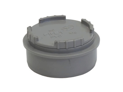 [3102.9075] Sanitaire Stop met Schroef Grijs Ø75mm