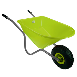 [N477] Kinderkruiwagen lime/grijs