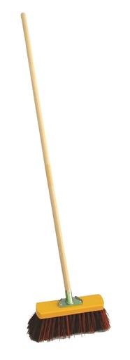 [900101mbm2] Straatborstel 31 cm met bahia en pvc met steel 1,50 m professioneel