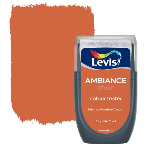 [LV5867567] Levis Ambiance Tester Muurverf Extra mat 30ml Exquisite Coral