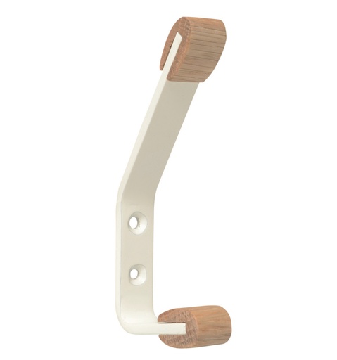 [1-8452-1] Hoed-/Jashaak Houten Top -120mm - Wit