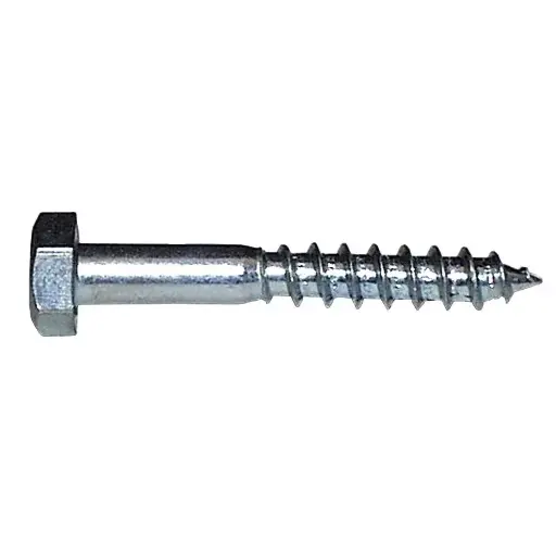[S-0173-12-840] Houtdraadbouten Zeskant - 8x40 mm - Verzinkt - 6st