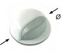 [S-2709-13] Deurstop Chroom Zelfklevend