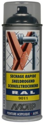 [07158] MOTIP INDUSTRIAL LAK HOOGGLANS RAL 9011 GRAFIET ZWART 400ML